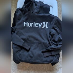 Hurley Black Hoodie Kids Large